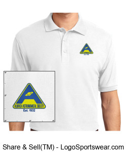 Custom Men's Silk Touch Sport Polo Shirt - Embroidery Design Zoom
